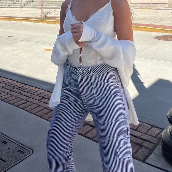 Edikted stripe out cargo pants size xs - Picture 4 of 4